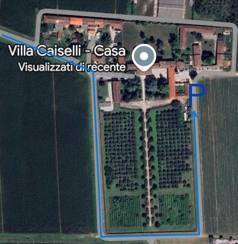 Mappa con indicazione del parcheggio